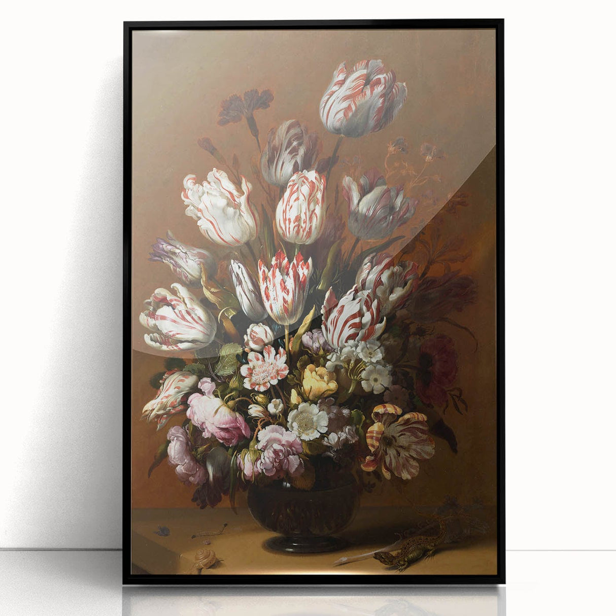 Vintage Floral Still Life Wall Art – Classic Tulips & Flowers