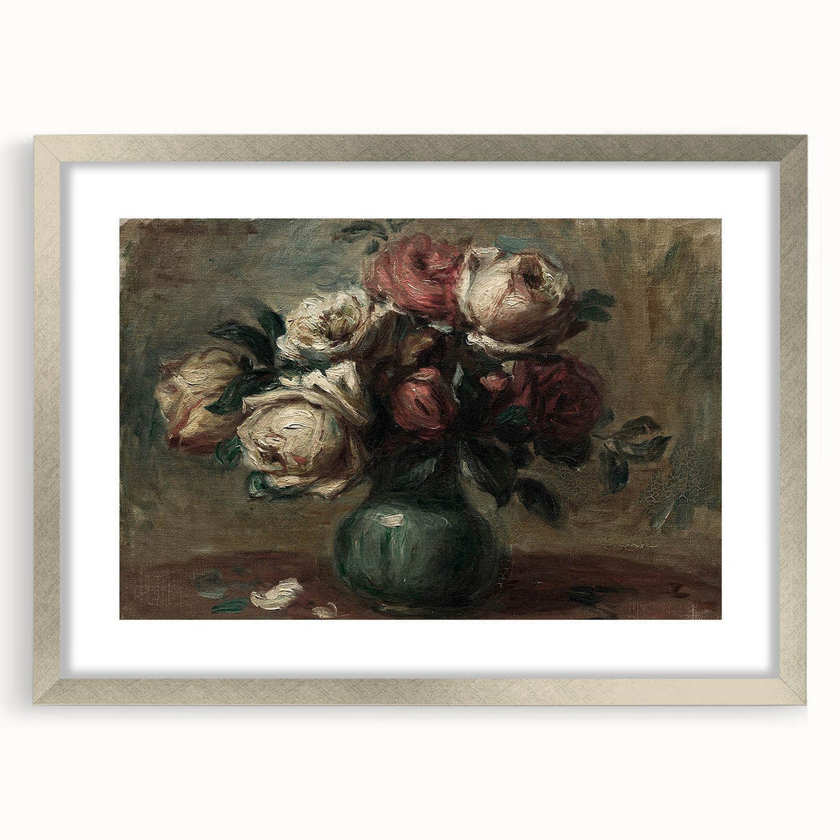 Vintage Roses Still Life – Classic Floral Wall Art Print