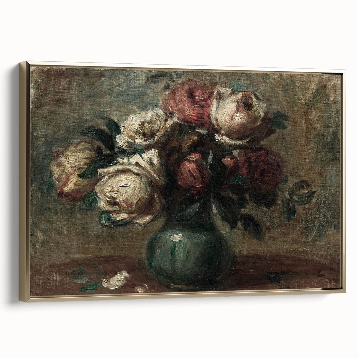 Vintage Roses Still Life – Classic Floral Wall Art Print