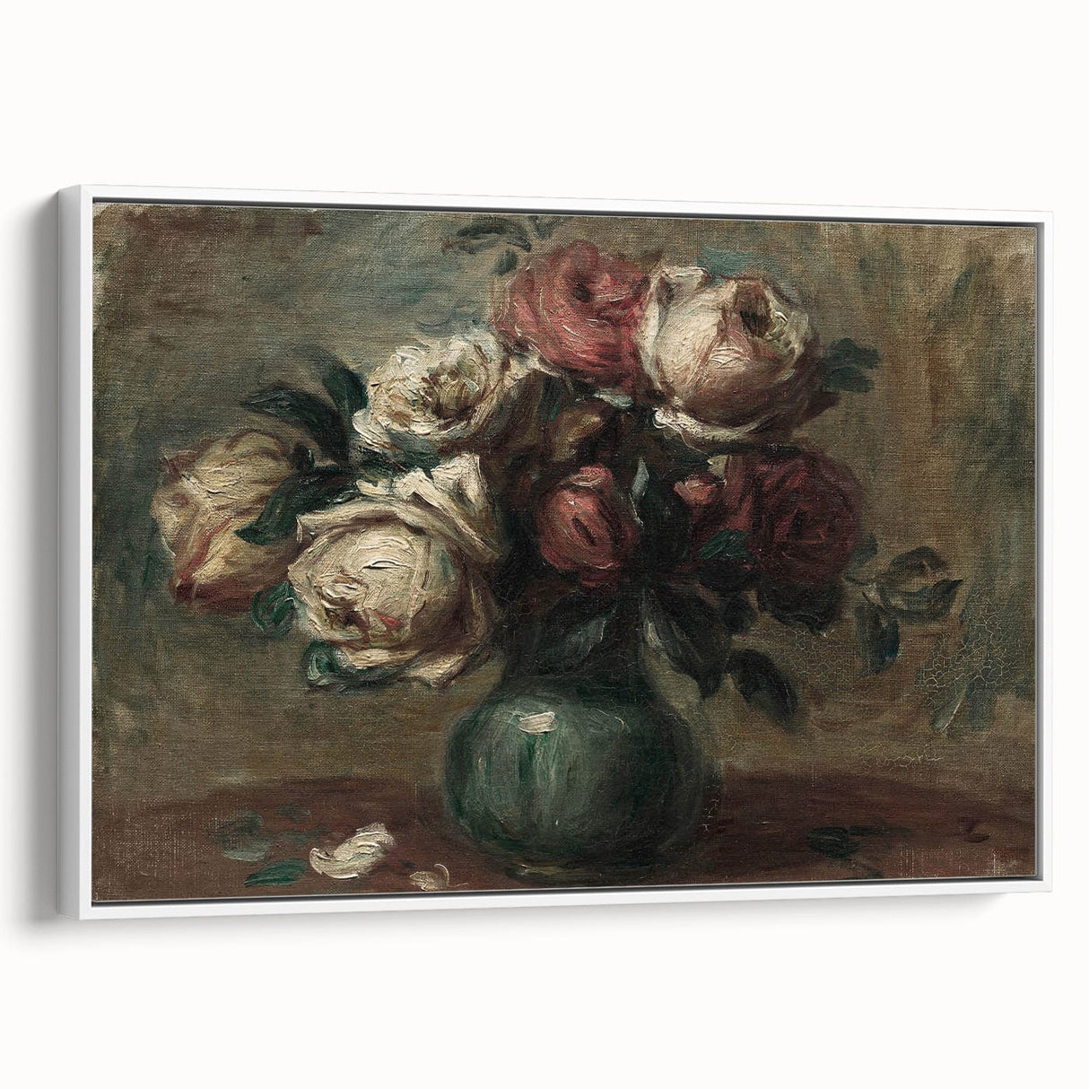 Vintage Roses Still Life – Classic Floral Wall Art Print