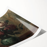 Vintage Roses Still Life – Classic Floral Wall Art Print