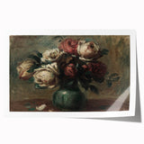 Vintage Roses Still Life – Classic Floral Wall Art Print