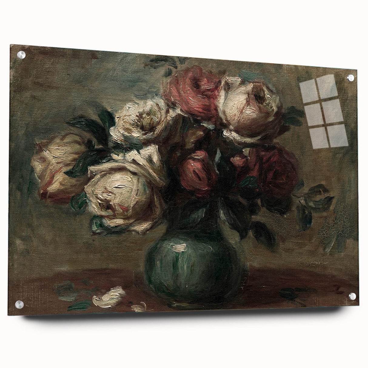 Vintage Roses Still Life – Classic Floral Wall Art Print