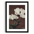 Vintage White Peonies Still Life – Elegant Floral Wall Art Print
