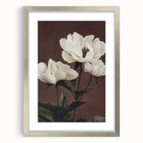 Vintage White Peonies Still Life – Elegant Floral Wall Art Print