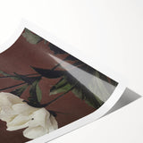 Vintage White Peonies Still Life – Elegant Floral Wall Art Print