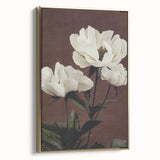 Vintage White Peonies Still Life – Elegant Floral Wall Art Print