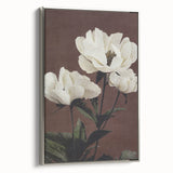 Vintage White Peonies Still Life – Elegant Floral Wall Art Print