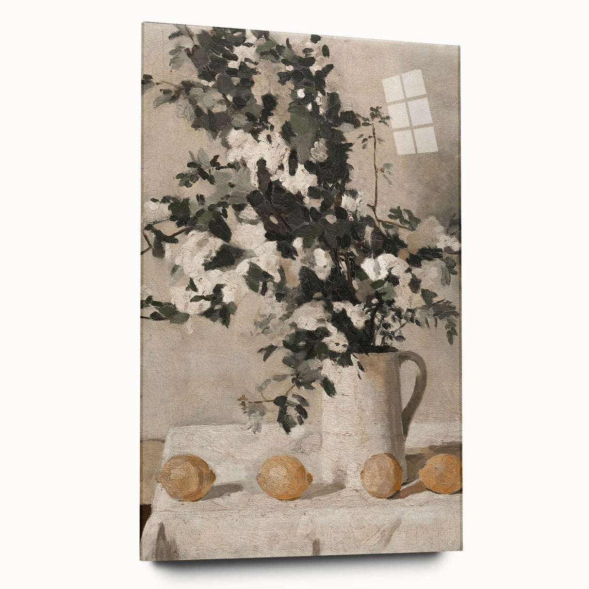 Vintage Botanical Art Prints - Antique Floral Jug Illustration