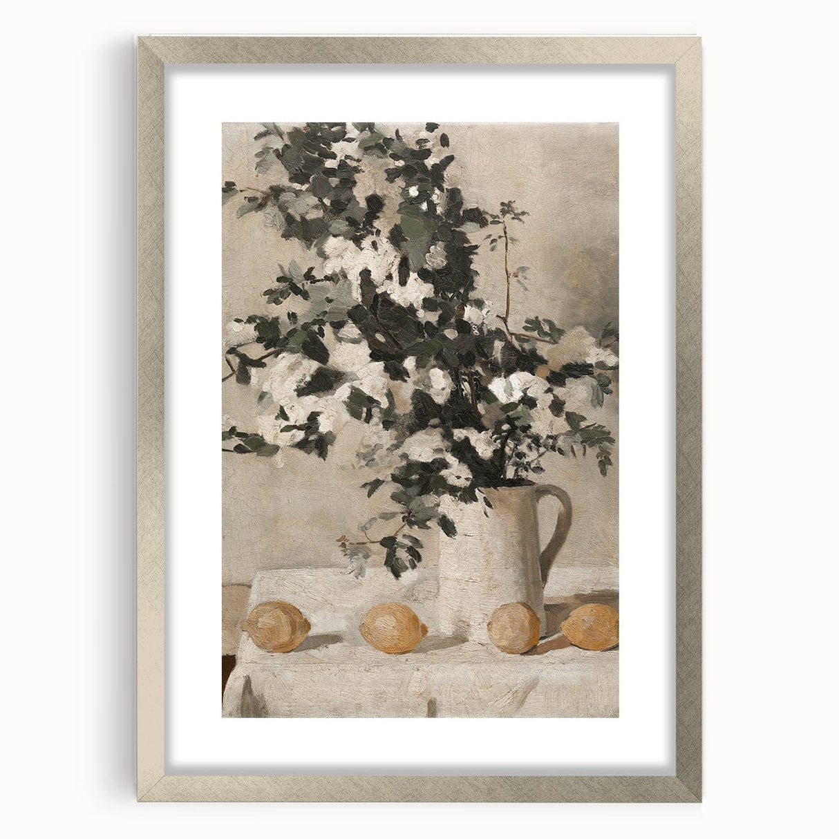 Vintage Botanical Art Prints - Antique Floral Jug Illustration