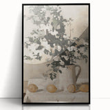 Vintage Botanical Art Prints - Antique Floral Jug Illustration