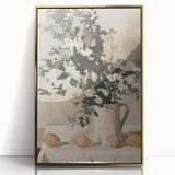 Vintage Botanical Art Prints - Antique Floral Jug Illustration