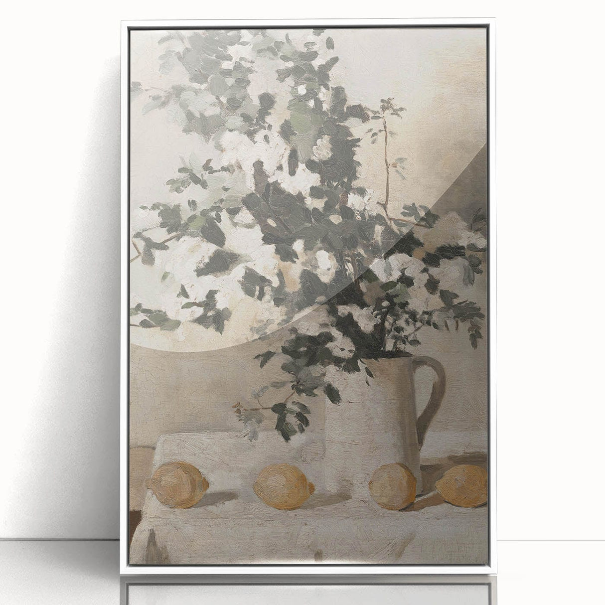 Vintage Botanical Art Prints - Antique Floral Jug Illustration