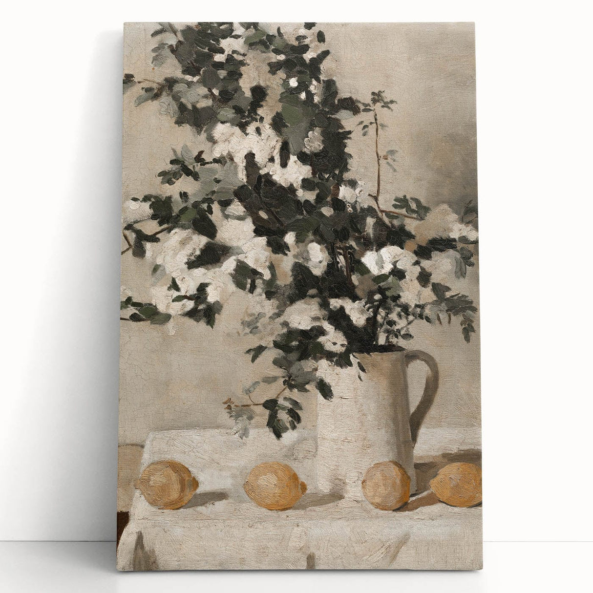 Vintage Botanical Art Prints - Antique Floral Jug Illustration