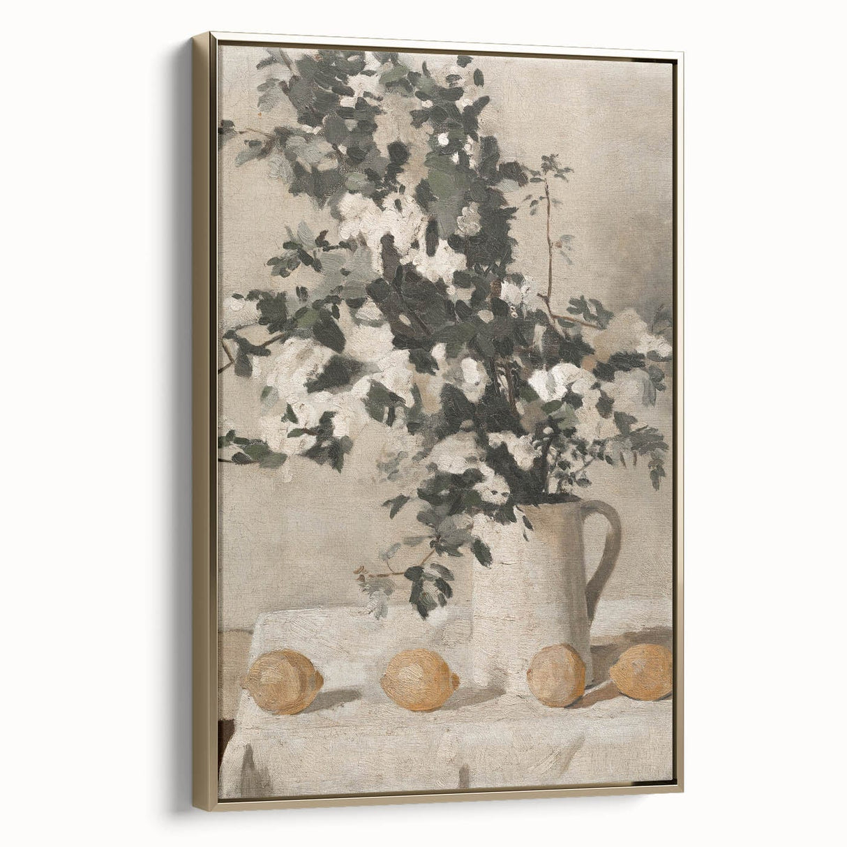 Vintage Botanical Art Prints - Antique Floral Jug Illustration