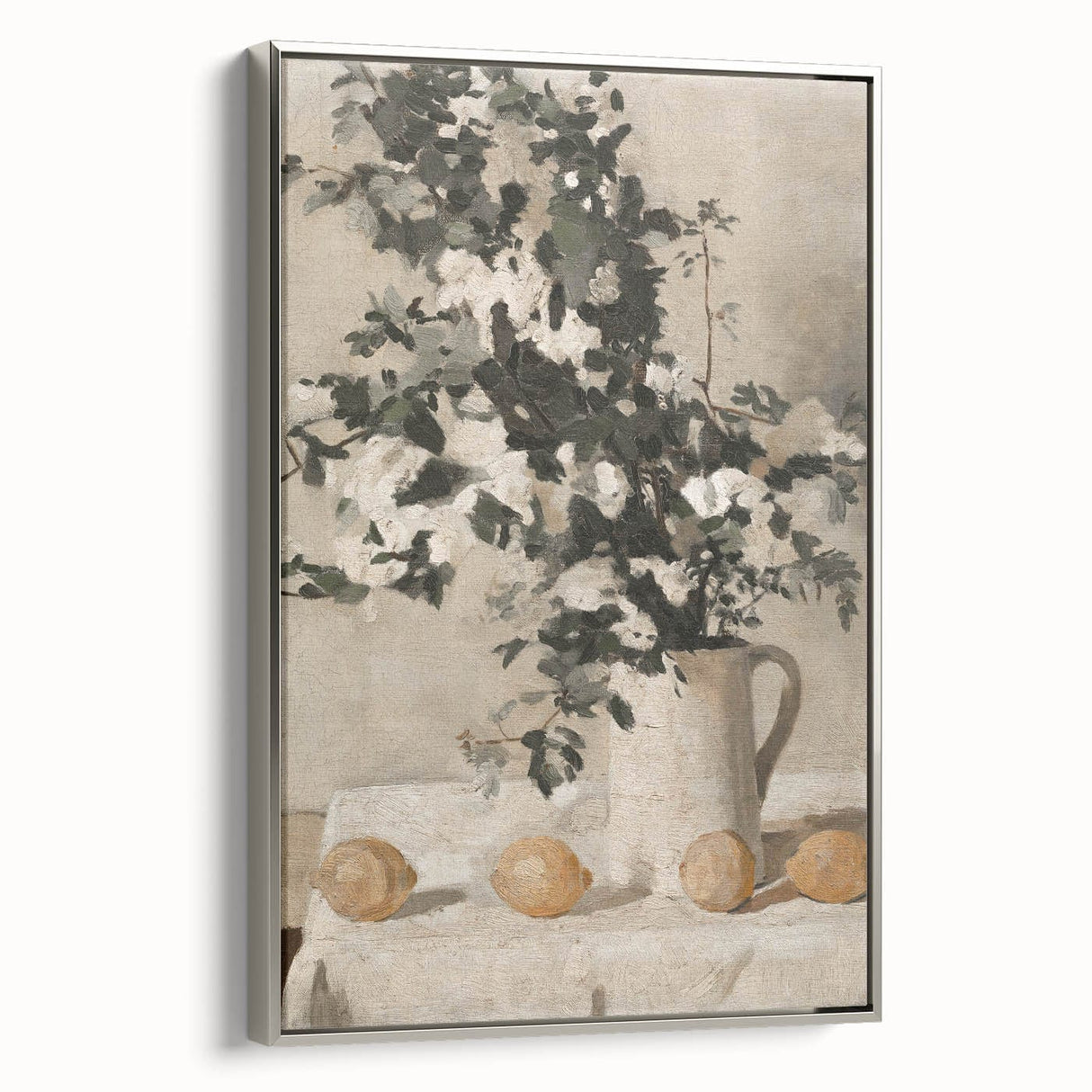 Vintage Botanical Art Prints - Antique Floral Jug Illustration