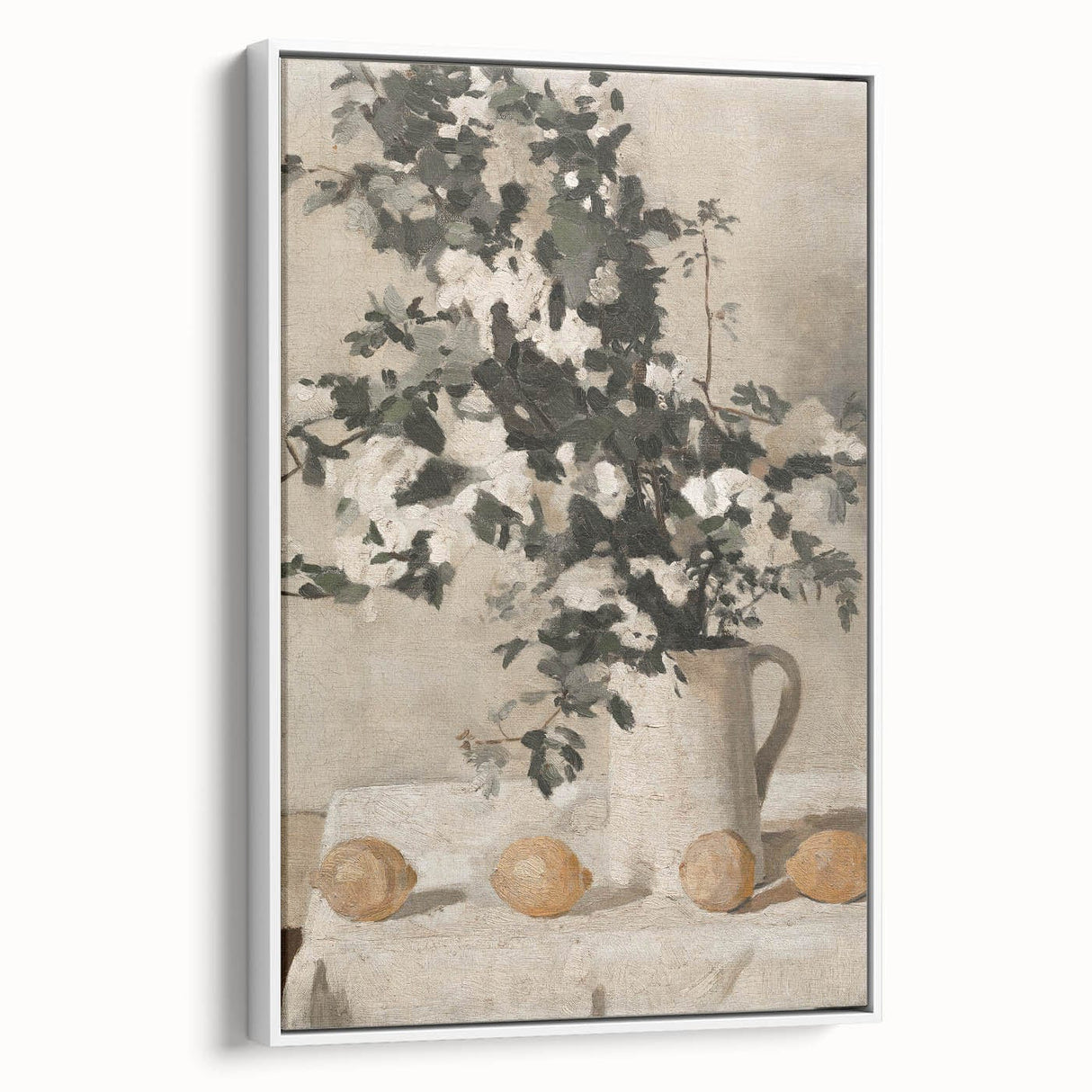 Vintage Botanical Art Prints - Antique Floral Jug Illustration
