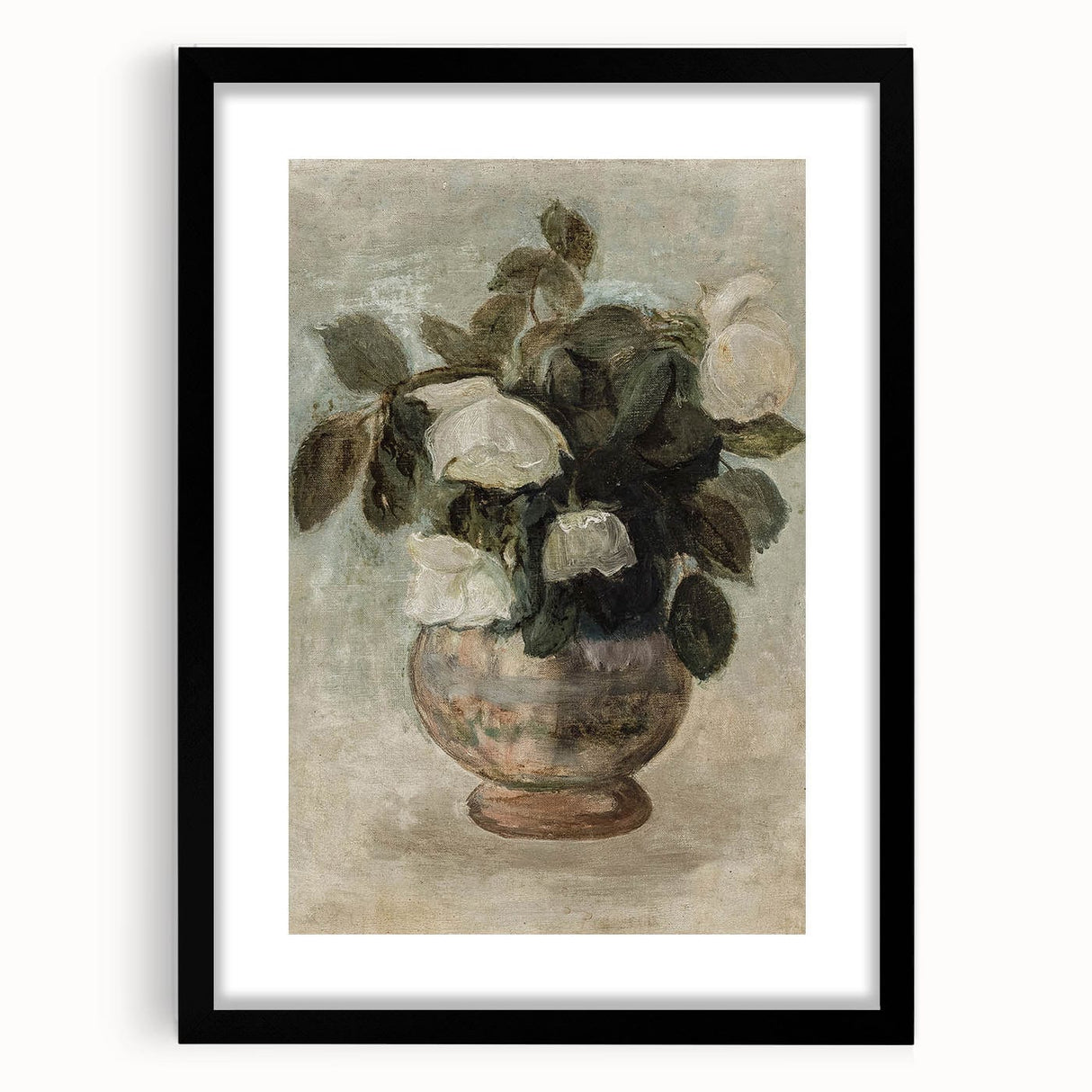 Vintage Botanical Art Prints - Antique Floral Vase Illustration