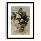 Vintage Botanical Art Prints - Antique Floral Vase Illustration