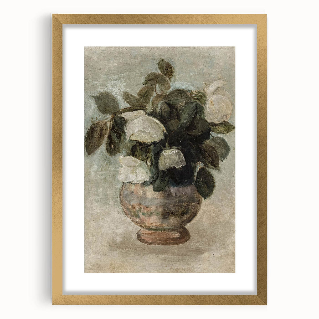 Vintage Botanical Art Prints - Antique Floral Vase Illustration