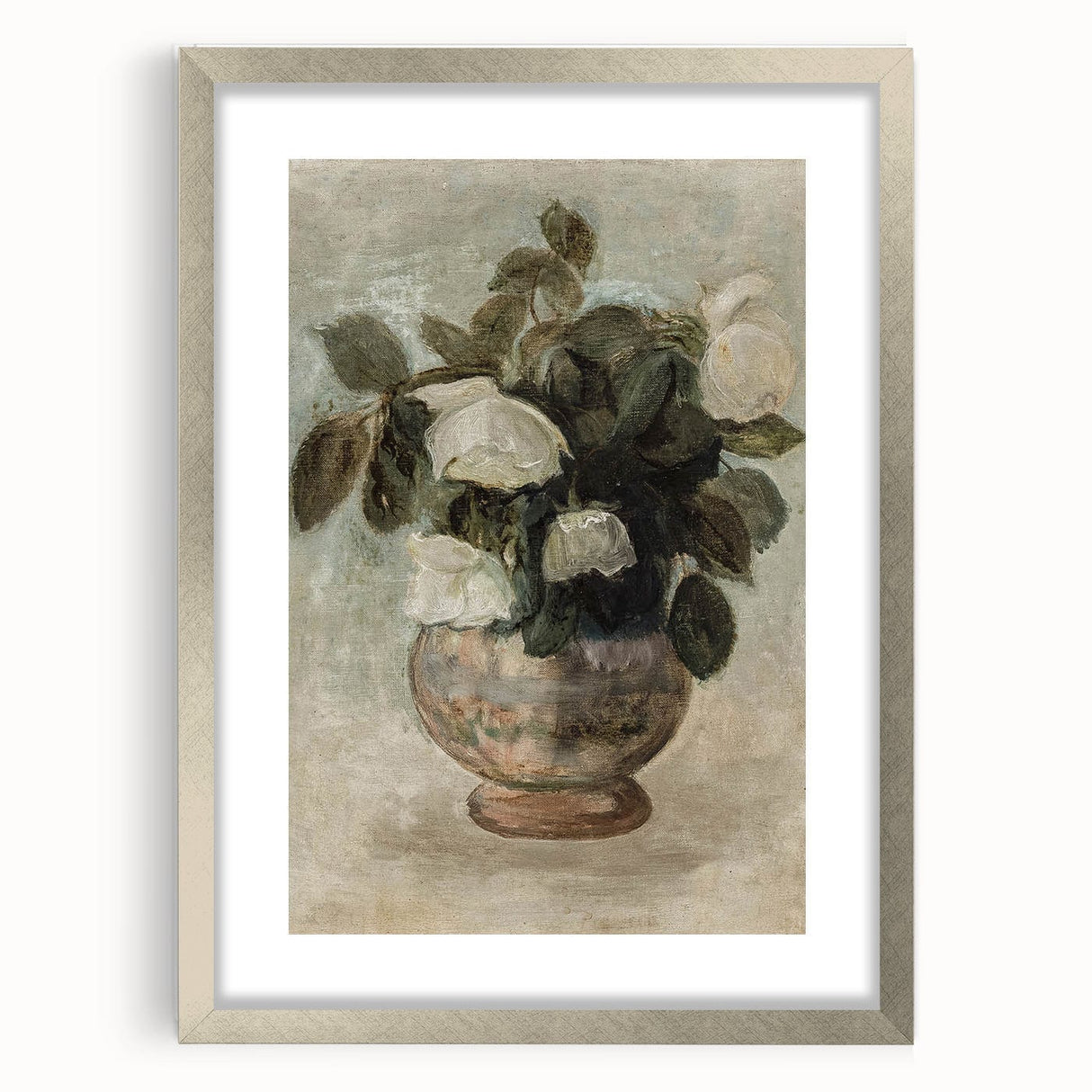 Vintage Botanical Art Prints - Antique Floral Vase Illustration