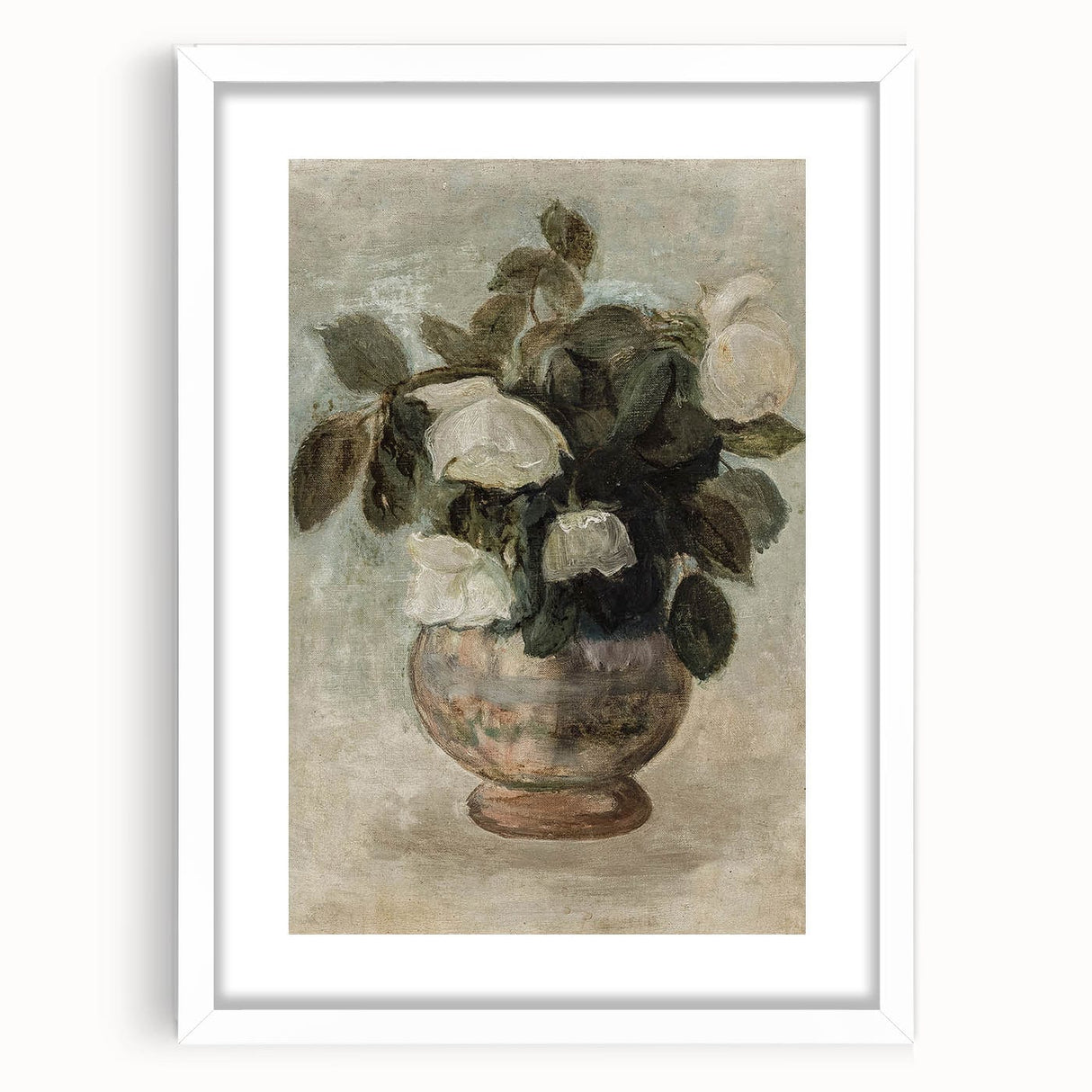 Vintage Botanical Art Prints - Antique Floral Vase Illustration