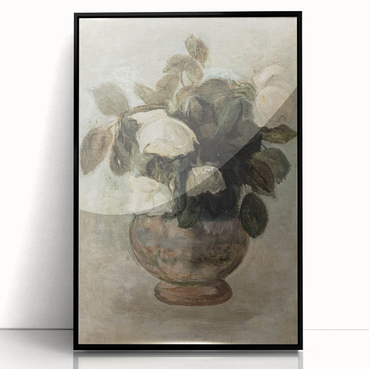 Vintage Botanical Art Prints - Antique Floral Vase Illustration