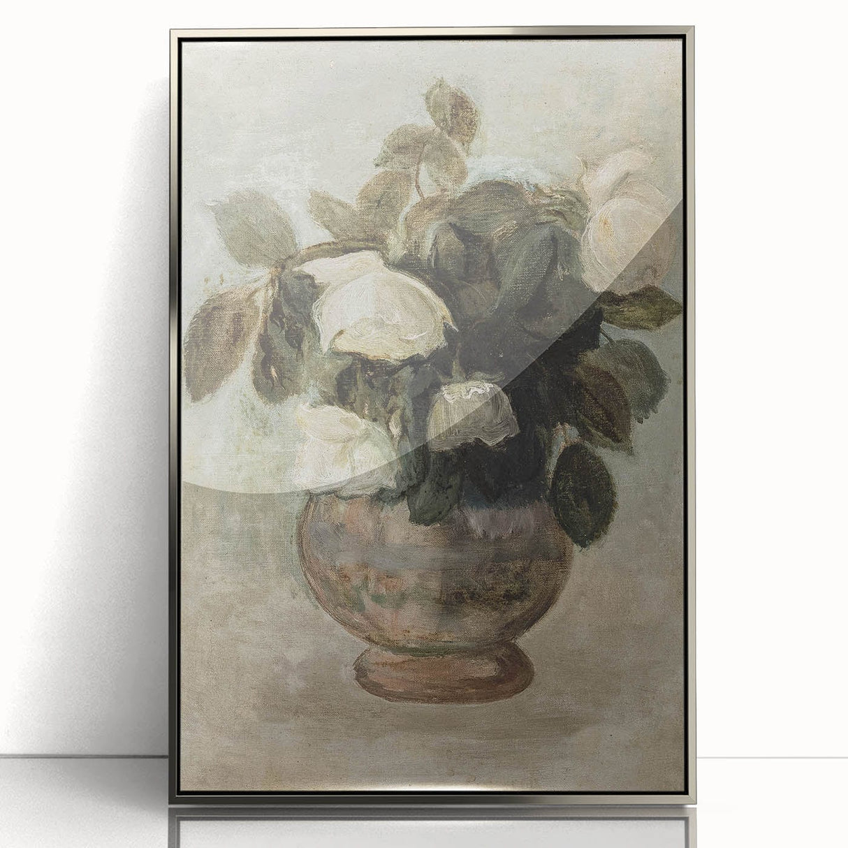 Vintage Botanical Art Prints - Antique Floral Vase Illustration