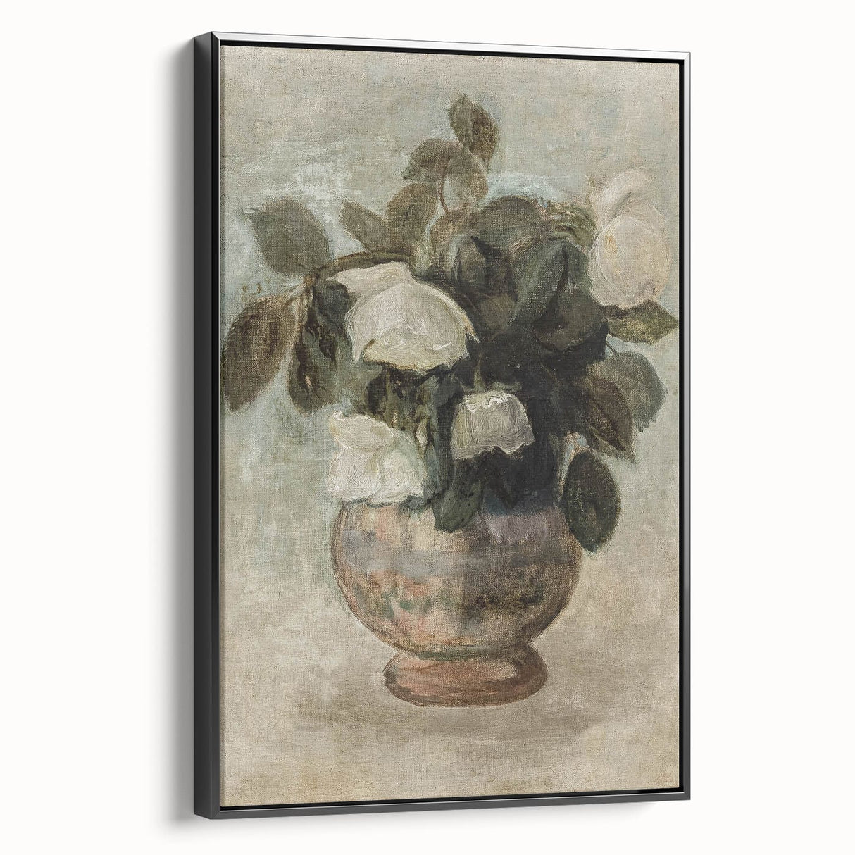 Vintage Botanical Art Prints - Antique Floral Vase Illustration