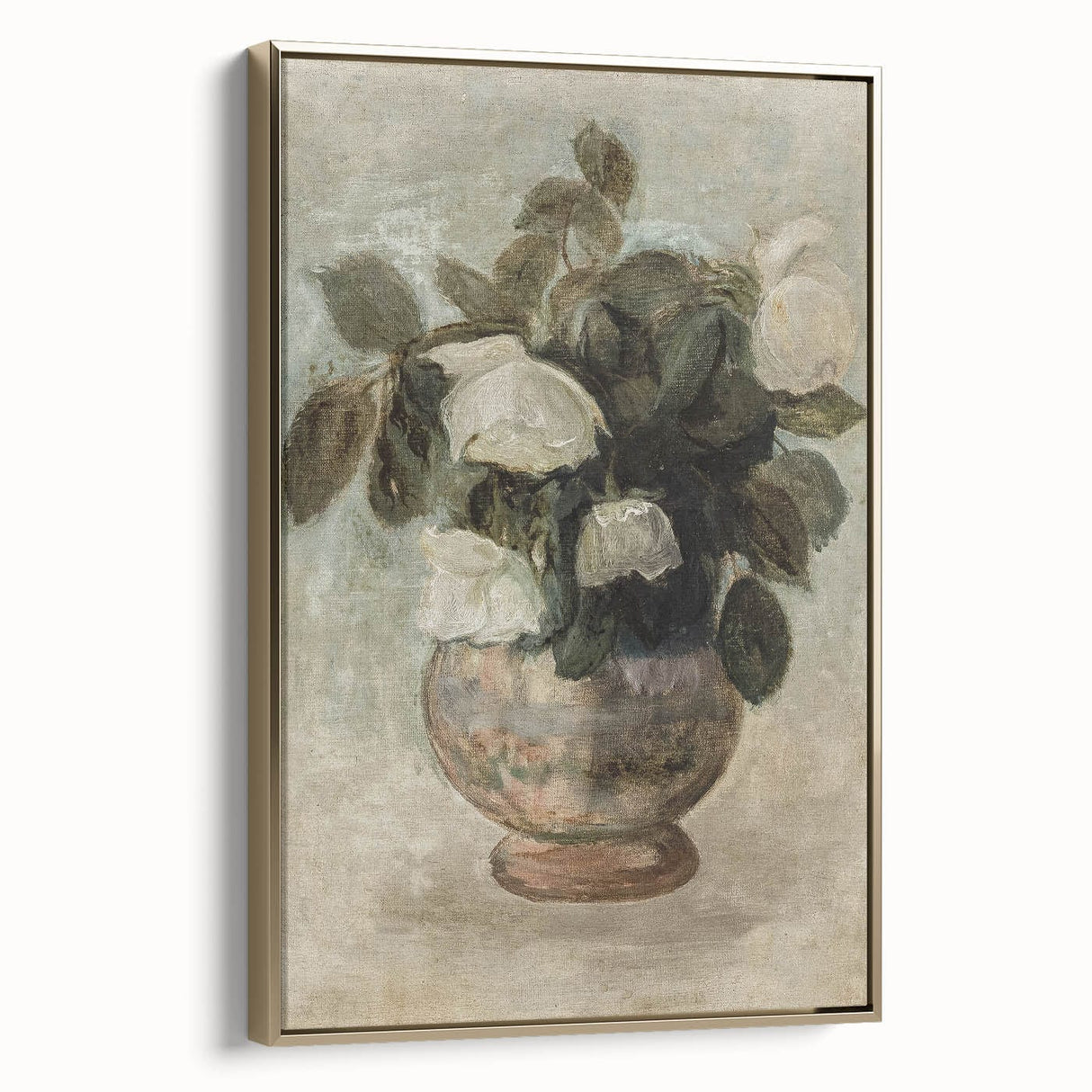 Vintage Botanical Art Prints - Antique Floral Vase Illustration