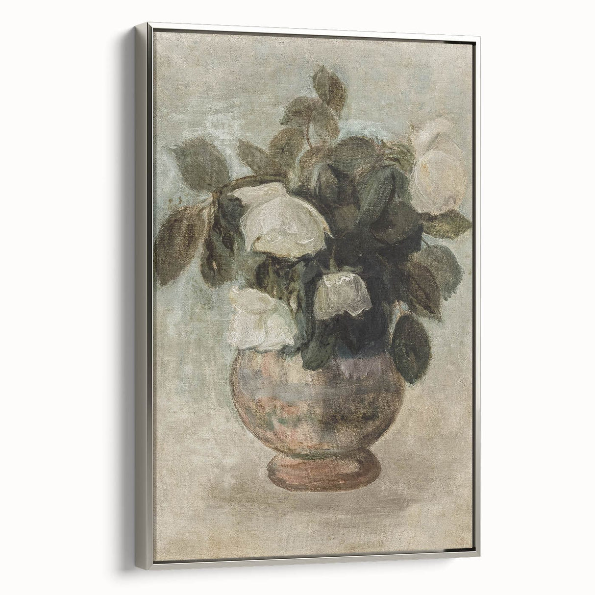 Vintage Botanical Art Prints - Antique Floral Vase Illustration