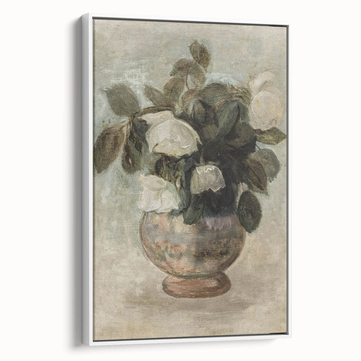 Vintage Botanical Art Prints - Antique Floral Vase Illustration