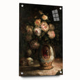Vintage Botanical Art Prints - Antique Floral Vase with Roses