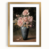 Vintage Botanical Art Prints - Antique Floral Vase with Roses