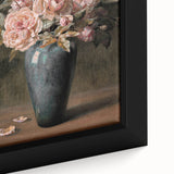 Vintage Botanical Art Prints - Antique Floral Vase with Roses