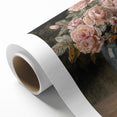 Vintage Botanical Art Prints - Antique Floral Vase with Roses