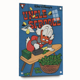 Vintage Comics Wall Art – Uncle Scrooge Retro Comic Book Poster
