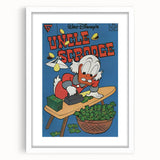 Vintage Comics Wall Art – Uncle Scrooge Retro Comic Book Poster