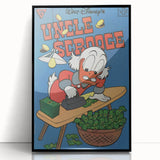 Vintage Comics Wall Art – Uncle Scrooge Retro Comic Book Poster