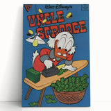 Vintage Comics Wall Art – Uncle Scrooge Retro Comic Book Poster