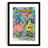 Vintage Comics Wall Art – SpongeBob Retro Cartoon Poster