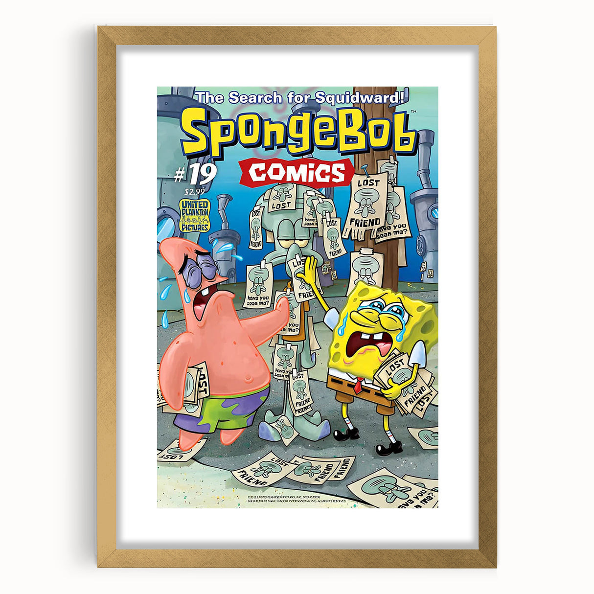 Vintage Comics Wall Art – SpongeBob Retro Cartoon Poster