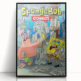 Vintage Comics Wall Art – SpongeBob Retro Cartoon Poster