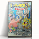 Vintage Comics Wall Art – SpongeBob Retro Cartoon Poster