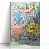 Vintage Comics Wall Art – SpongeBob Retro Cartoon Poster