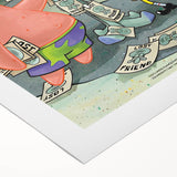 Vintage Comics Wall Art – SpongeBob Retro Cartoon Poster