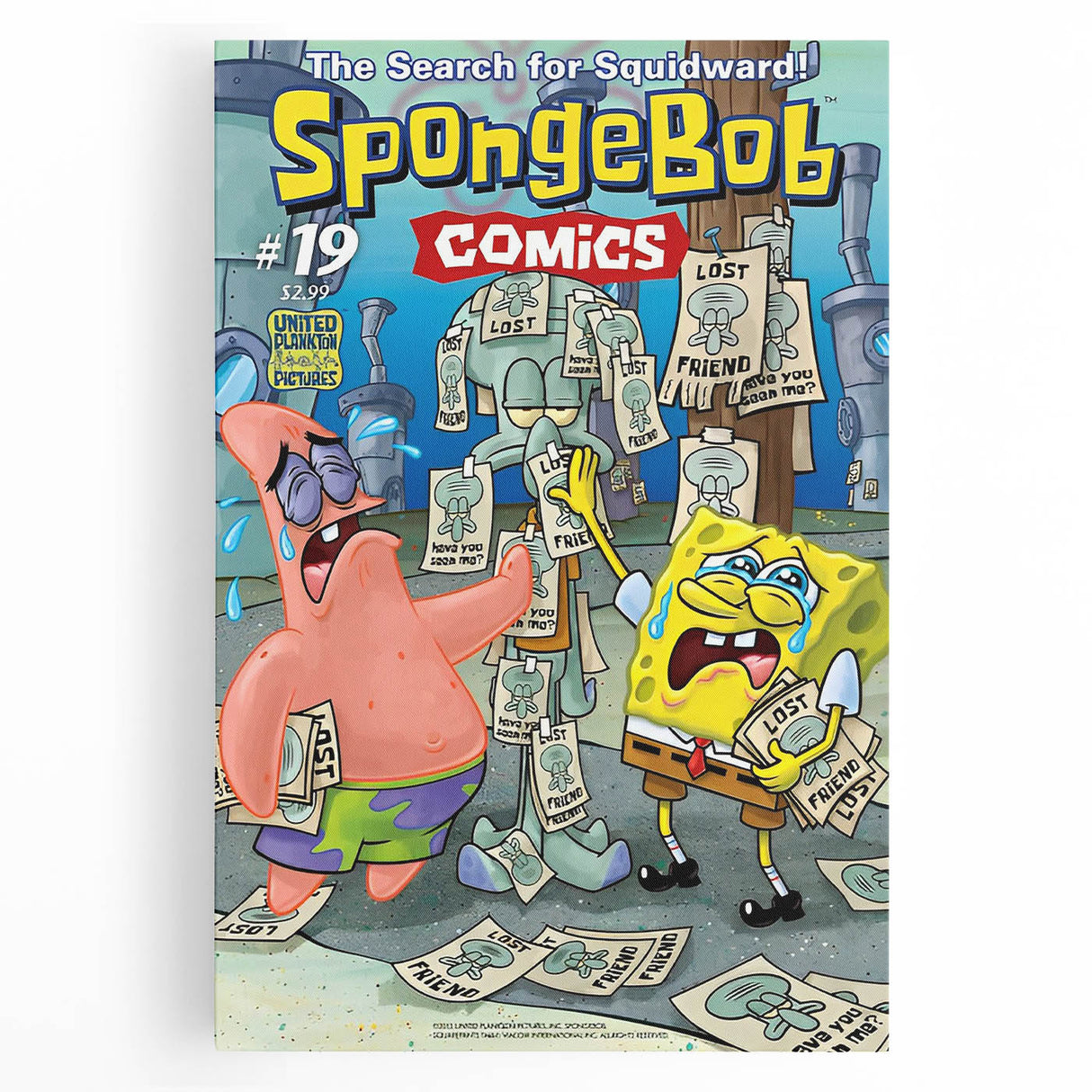 Vintage Comics Wall Art – SpongeBob Retro Cartoon Poster