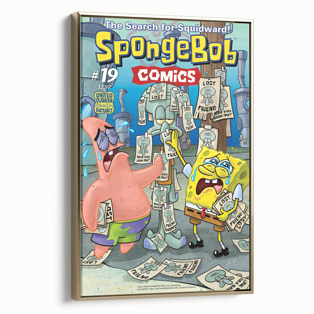 Vintage Comics Wall Art – SpongeBob Retro Cartoon Poster