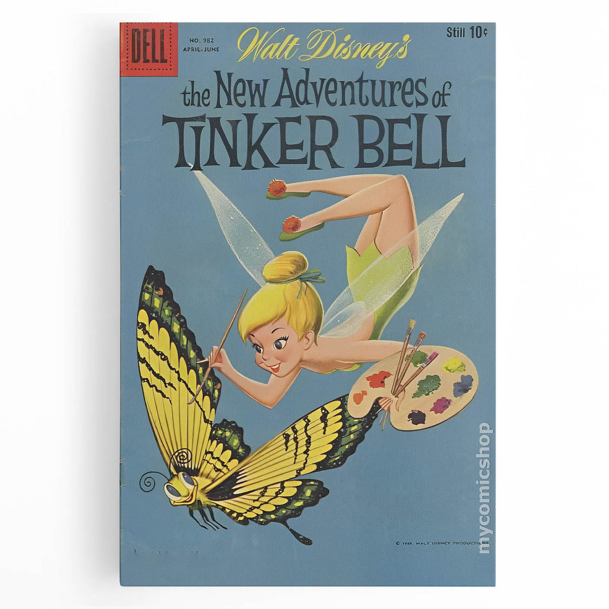 Vintage Comics Wall Art – Tinker Bell Retro Fairy Tale Poster