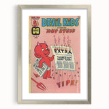 Vintage Comics Wall Art – Hot Stuff Devil Kids Retro Poster